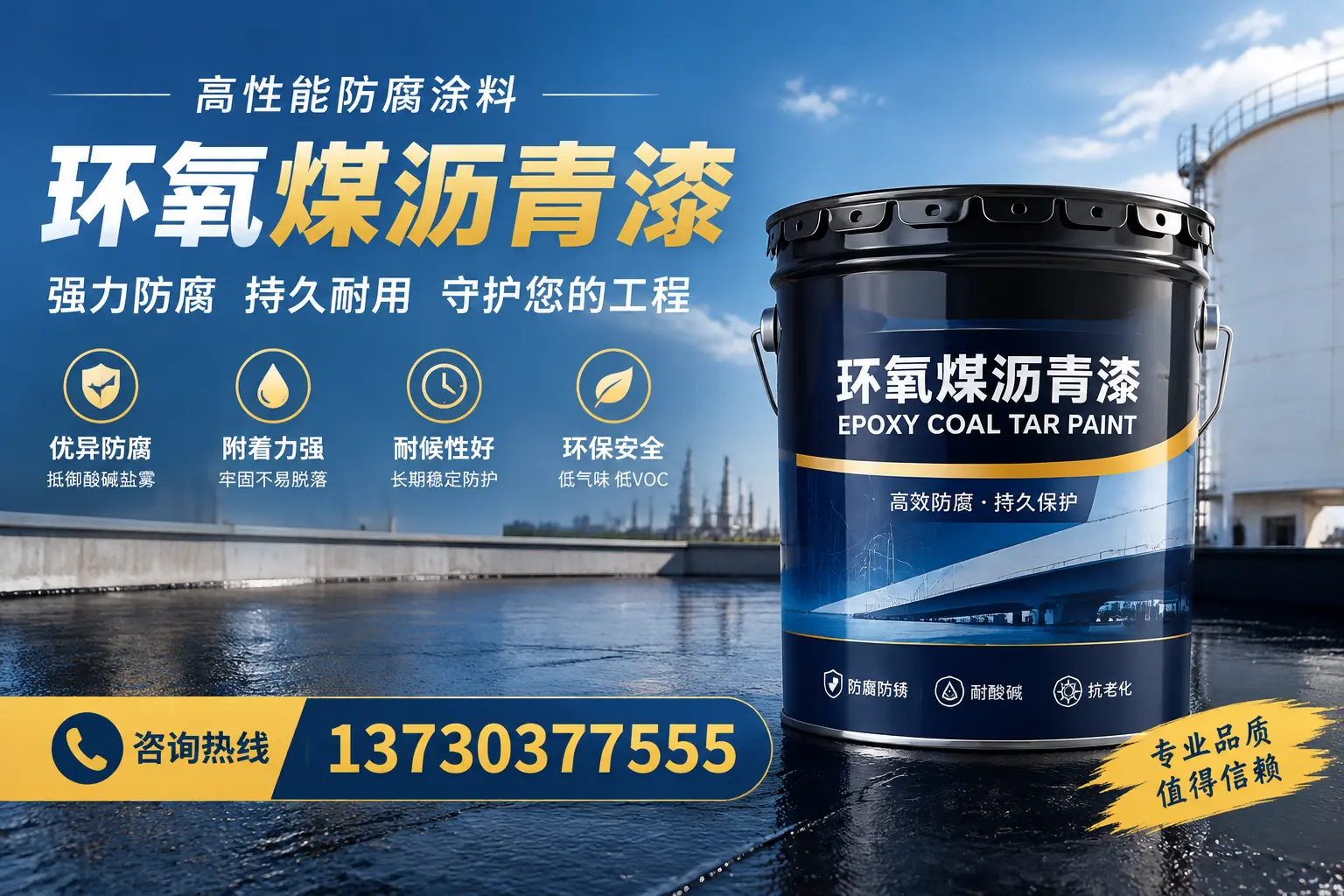 环氧煤沥青漆的耐久性分析，适合锦州的使用场景
